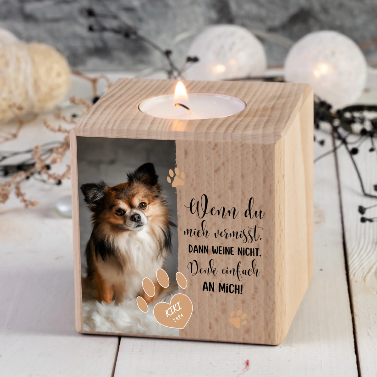 Cubo portacandela