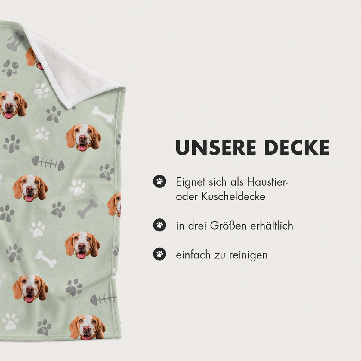 Coperta per animali personalizzata - La tua foto