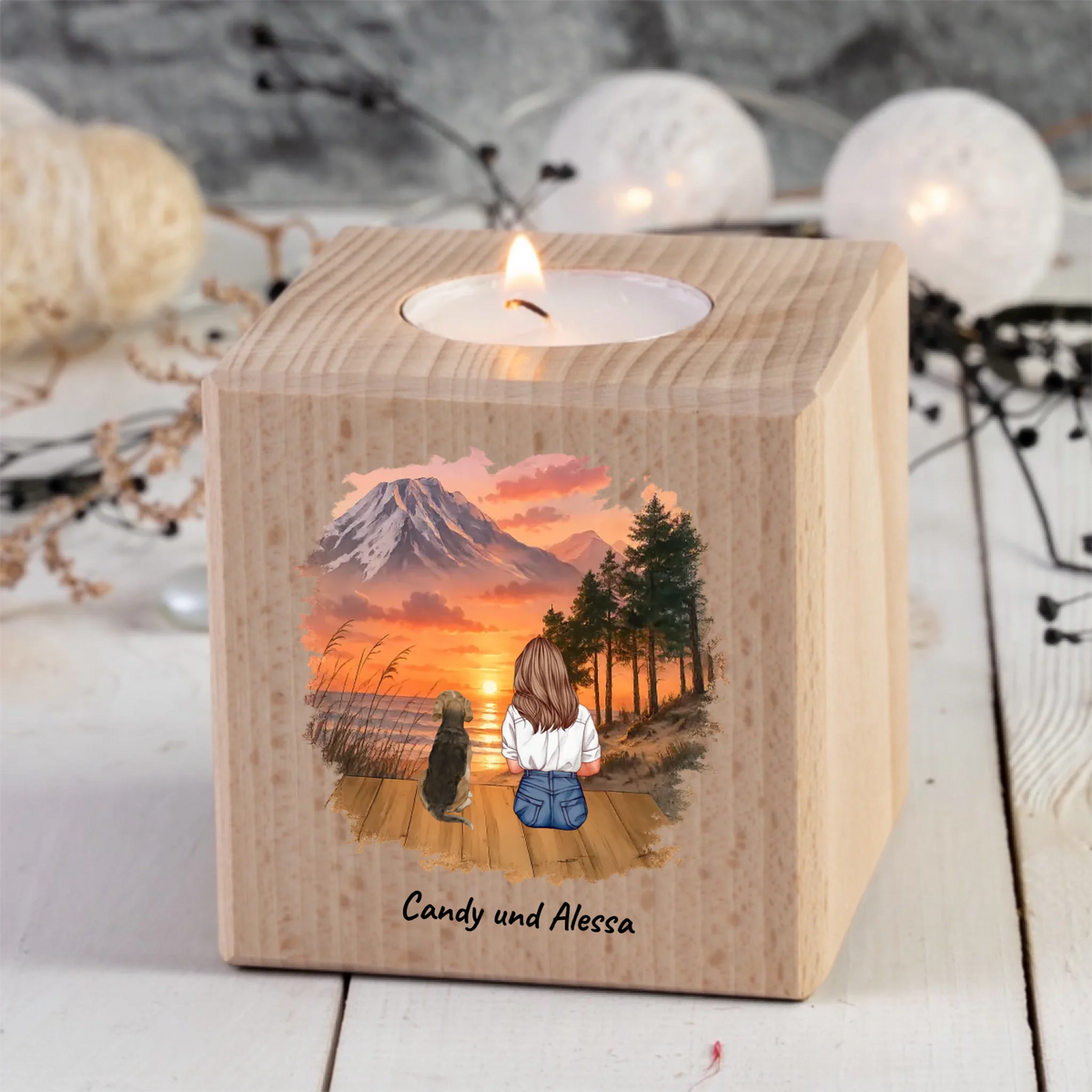 Cubo portacandela