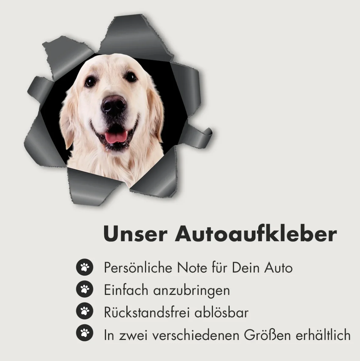 Adesivo per auto personalizzato - Foto che sbircia