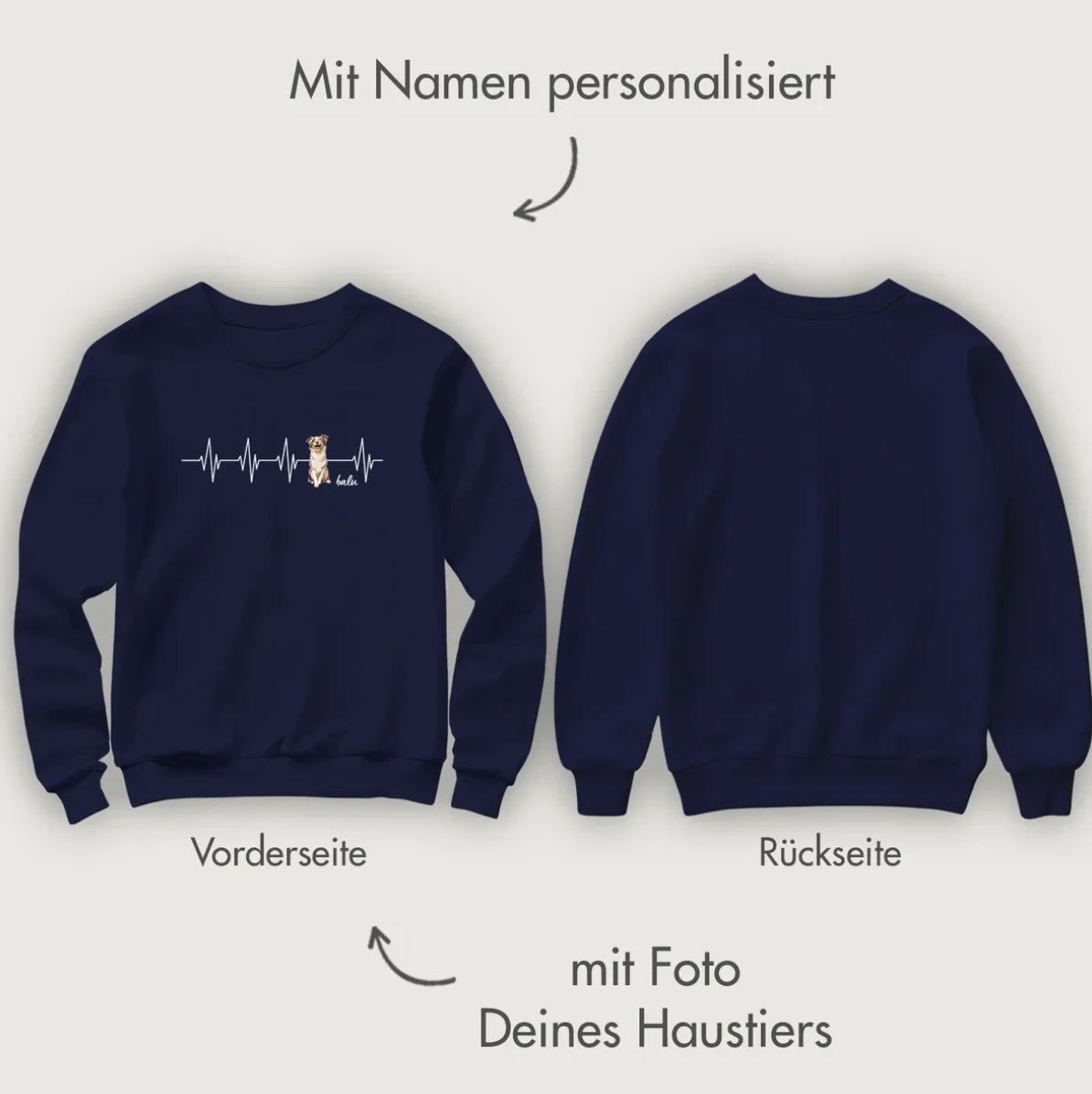 Felpa personalizzata - Battito del cuore