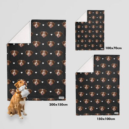 Coperta per animali personalizzata - Teste di animali